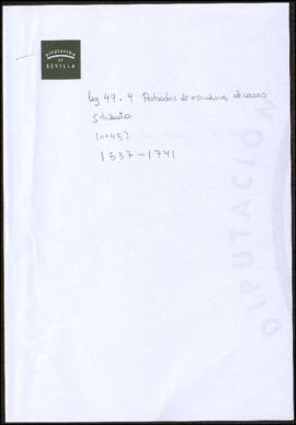 
Protocolo de escrituras de casas y tributos (nº 45)
