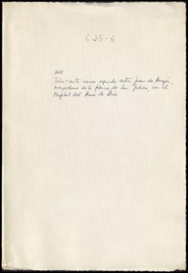 Autos sobre la causa seguida entre Juan de Aragón, mayordomo de la fábrica de San Julián con el A...