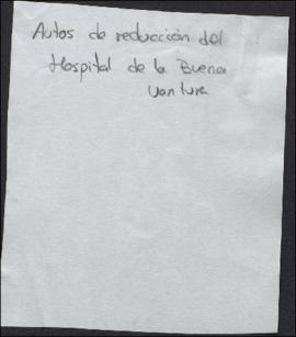 Auto de reducción del hospital de la Buena Ventura