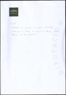 
Protocolo de escrituras de casas y tributos (nº 23). Casas en la plaza del Duque de Alcalá, en l...