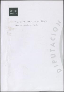 Dotación de Francisca de Alejos: Libro de cuenta y razón
