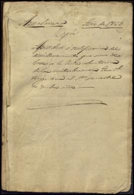 Apéndice o rectificación del amillaramiento que sirve de base a lista cobratoria de la contribuci...