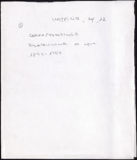 Correspondencia con la compañía Abastecimiento de Aguas de Sevilla