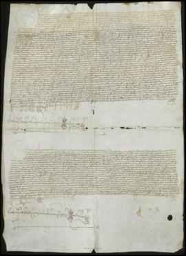 Carta de venta de Leonor de Porras, vecina de Sevilla en la collación de San Juan, a Juan Gonzále...