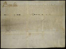 Petición de Antón Ximénez para sacar las cláusulas y un traslado del testamento de Fray Luis.