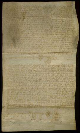 Carta de venta de cinco cuadras de tierra, lindantes con el camino del Rey, en la villa de la Palma
