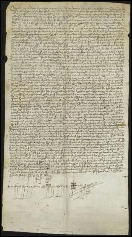 Carta de testamento de Fernando Alfonso de Montemolín, vecino de Sanlúcar la Mayor en la collació...