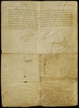 Carta de donación de Juan de Guzmán, duque de Medina Sidonia, Conde de Niebla, a Enrique de Guzmá...