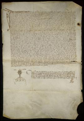 Carta de licencia del mayor de San Jerónimo para que el prior de San Jerónimo de Sevilla pueda ad...