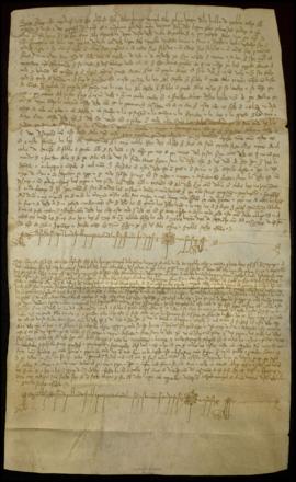 Carta de venta de tierras para pan llevarcerca de la Torrecilla, término de la  villa de Niebla