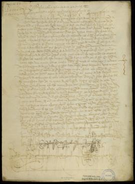 Carta de testamento de Beatriz Sánchez al Monasterio y convento de San Jerónimo de unas casas de ...
