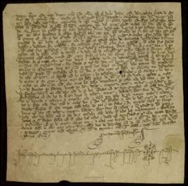 Carta de venta de cuatro aranzadas de tierra en la fuente del Corcho, en la Dehesilla,, en la vil...