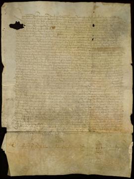 Escritura de donación de Constanza Rodríguez de Góngora, vecina de Sevilla al monasterio y hospit...