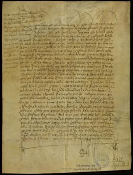 Carta de venta de Juan Alfonso Cochillero, e Isabel Rodríguez, su mujer, vecinos de Sevilla al ba...