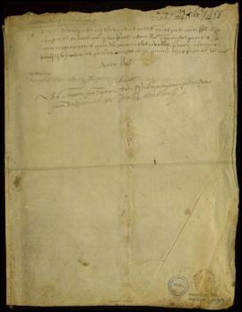 Carta de compra de unas casas de la Cofradía de Santa Catalina a Antón Fernández y Alfonso Martínez.