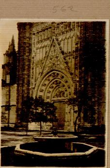 Nº 562: Catedral de Sevilla: Puerta de la Concepción (Vista desde el Patio de los Naranjos)